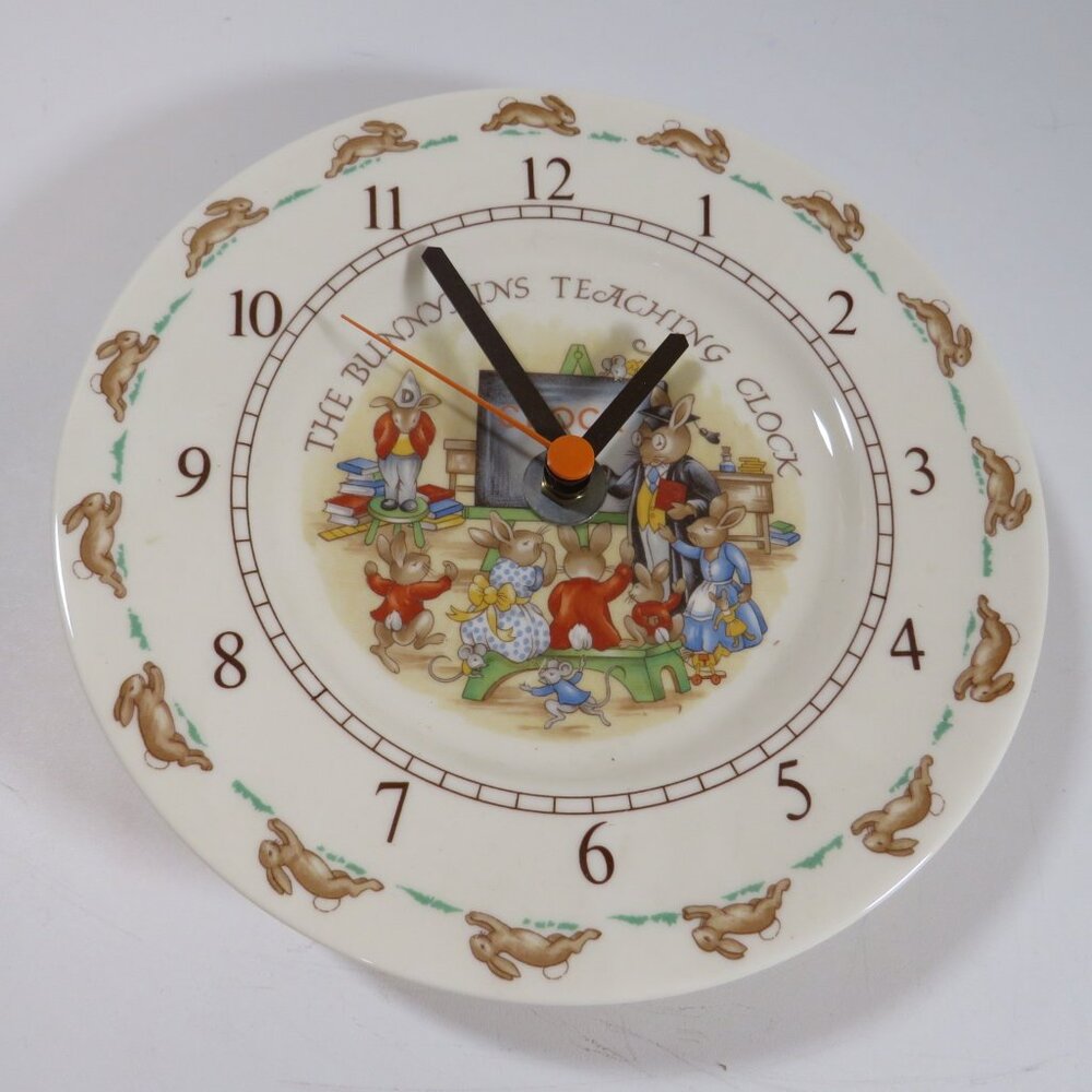 Bunnykins Royal Doulton Teaching Clock Tableware Ltd 1936 WORKS